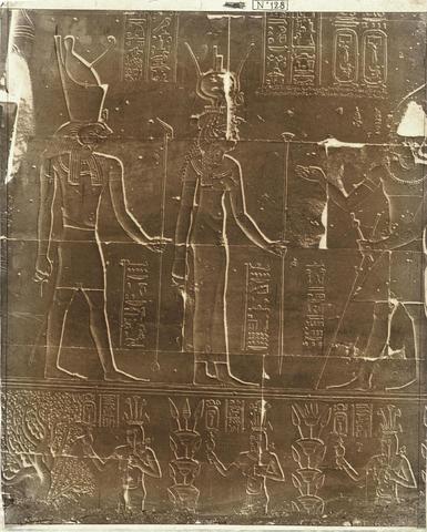 Felix Teynard - Dakkeh (Pselcis), Relief Sculptures on the Interior Walls of Noos